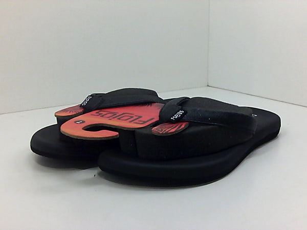 Flojos Womens FLAT SANDAL Casual Flat Sandals Color Black Size 7 Pair of Shoes