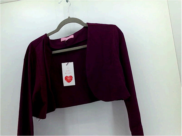 Regna X Womens S SHRUG Regular Pull On Blouse Color Purple Size XXLarge