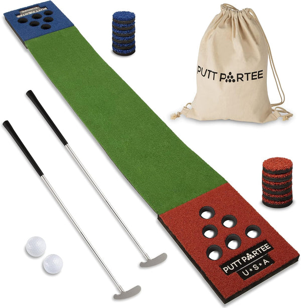 Putt Partee Golf Pong Putting Game Set Color Green Size 124x 18 in