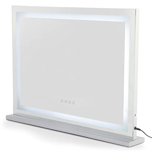 31 Inch Led Vanity Mirror With Lights Desk Mirror USB Charging Makeup Light Mirror