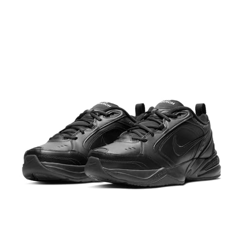 Nike Men's Air Monarch IV Cross Trainer, Black/Black, 7.5 4E US
