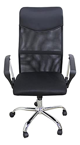 Adjustable Executive Chair Office High Back Desk Chair Chrome Base