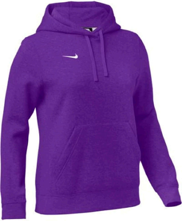 Nike Womens Pullover Fleece Hoodie Purple Large Color Purple Size Large