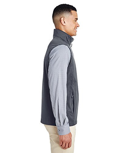 Men's Techno Lite Three Layer Knit Tech Shell Quarter Zip Vest Small Carbon