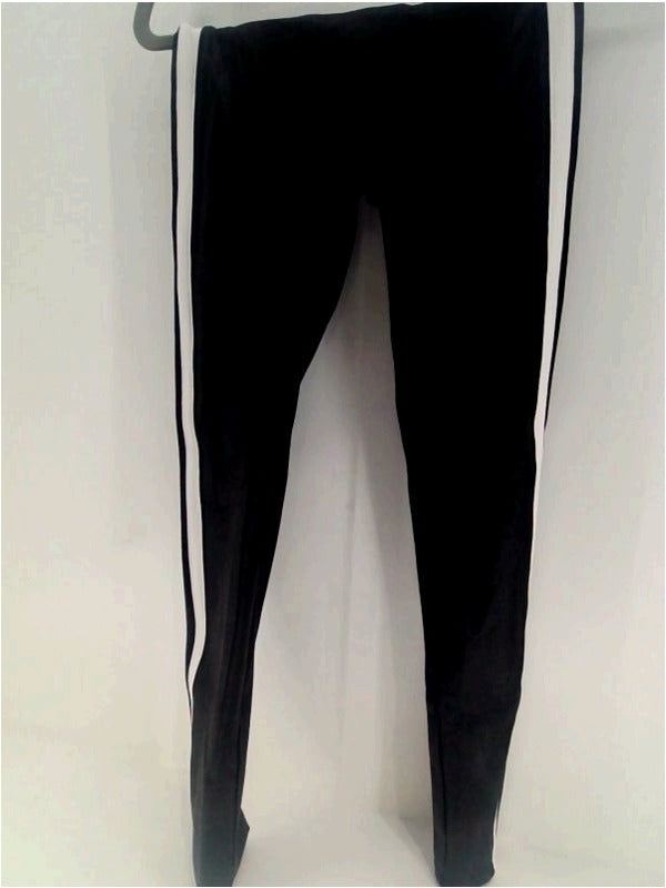 Spanx Womens 20187r Stretch Strap Pull On Active Pants Color Black And White Size Small