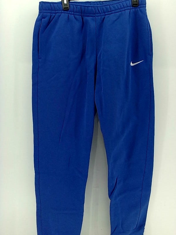 Nike Mens Club Training Joggers Royal Blue Large Regular Pullon Active Pants
