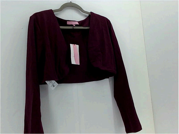 Regna X Love Coated Womens Shrug Wool Coat Color Purple Size XLarge