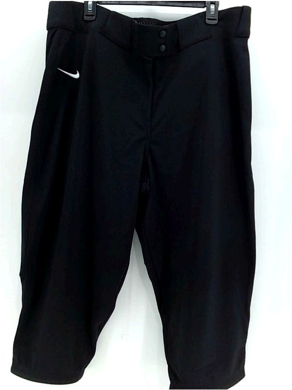 Nike Mens Baseball Pants Regular Zipper Active Pants Color Black Size 3XLarge