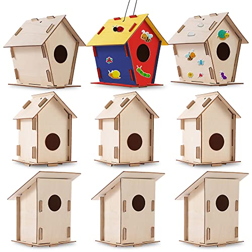 15 Diy Bird House Kits for Children to Build Unfinished Wood Houses to Paint