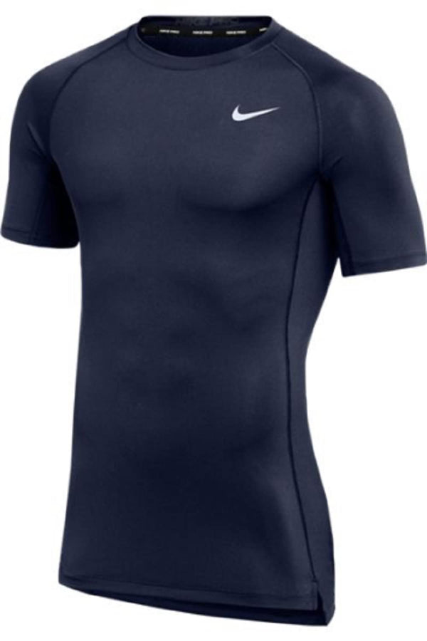 Nike Mens Pro Fitted Short Sleeve Training Tee (Medium Navy)