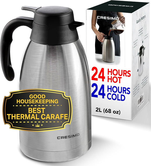 Thermal Coffee Carafe 68oz Color Gold Size 2l 68 Oz