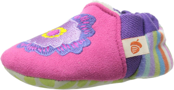 Acorn Kid Easy on Moc K Pink Flower 6 Months Medium US Pair of Shoes