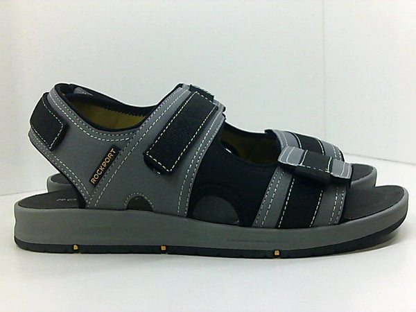Rockport Womens Lucky Bay Sport 3 Strap Toe Casual Flat Sandals Pair of Shoes