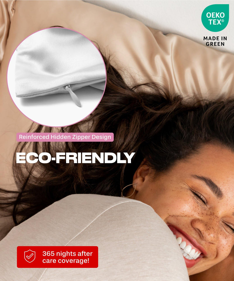 Colorado Home Co Mulberry Silk Pillowcase Anti Acne Queen Size Pure White