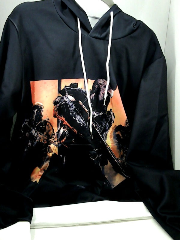 Back Track Mens Heavy Duty 3d Hoodie Regular Pull On Fashion Hoodie Color Black Size XX-Large