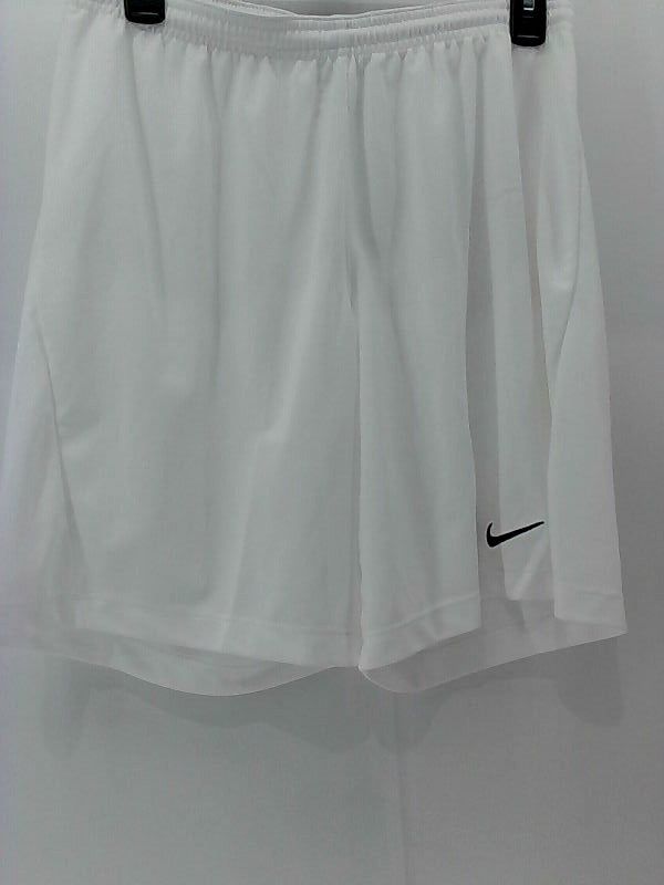 Nike Mens Park Shorts Regular Pull on Active Shorts Color White Size Medium