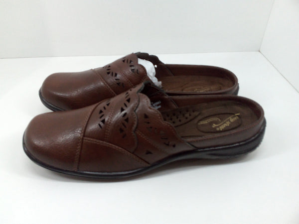 Easy Street Forever Womens Slide Sandals 9.5 Tan Pair Of Shoes