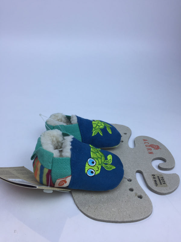 Acorn Unisex Kid Easy on Moc Moccasin Turquoise Medium Pair Of Shoes