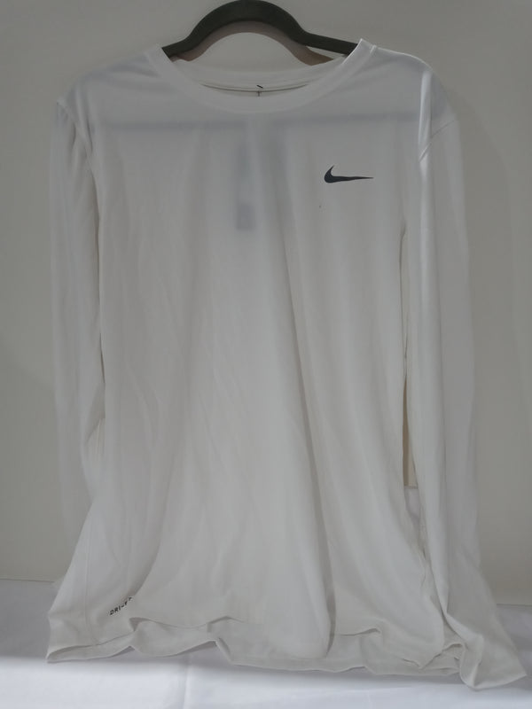 Nike Women's Legend L S T SP20 TOP White Cool Grey XLarge T-Shirt