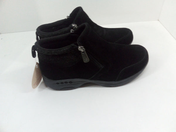 Easy Spirit Tshuffle Women Boot 6.5 C/d Us Black Suede Wool Pair of Shoes