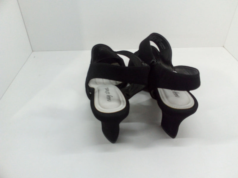 Easy Street Women Venue Dress Shoe Pump Black Lamy/gore 12 Wide Pair of Shoes