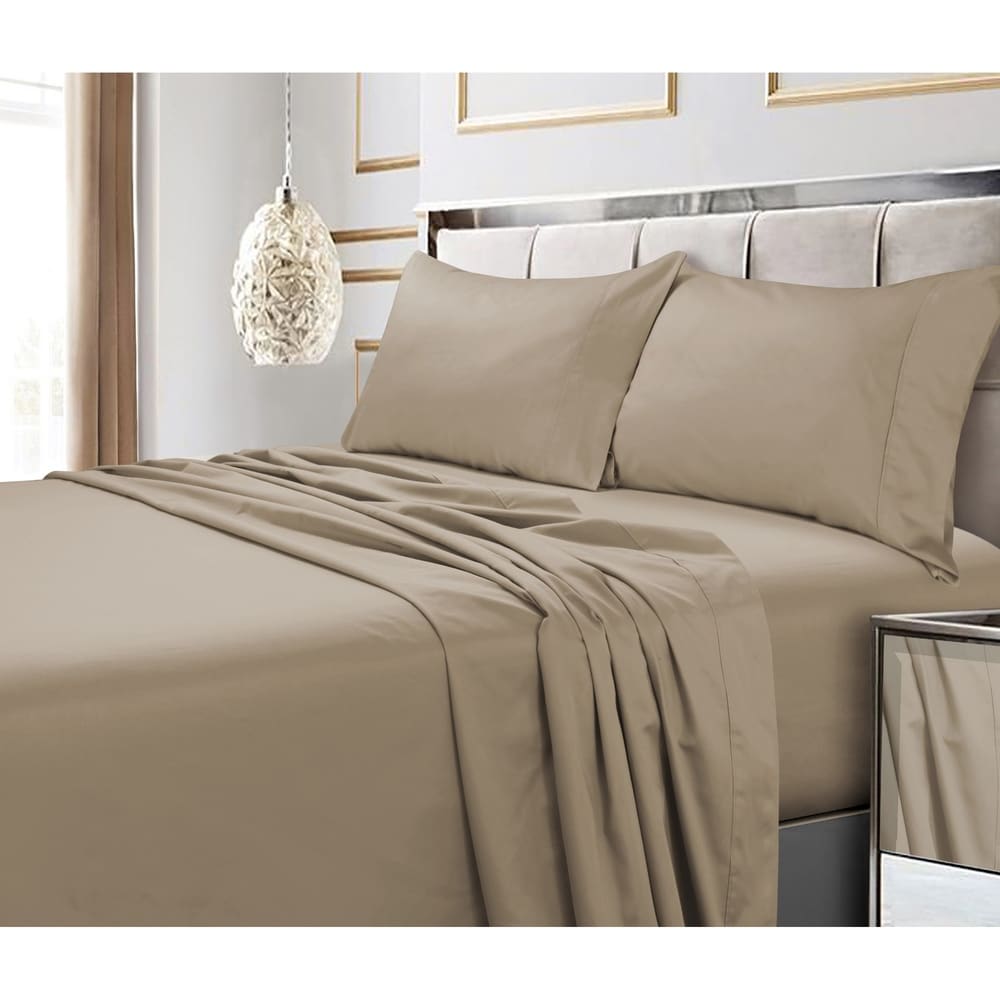 600 TC Cotton Alaskan King Bed Sheets