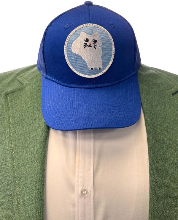 Check Meowt Trucker Hat One Size Fits All Breathable Mesh Snapback Closure