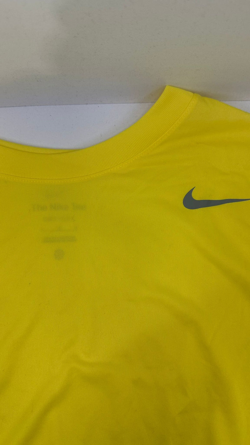 Nike Mens Classic Dry Fit Tee Loose Short Sleeve T-Shirt Size Large Vivid Yellow