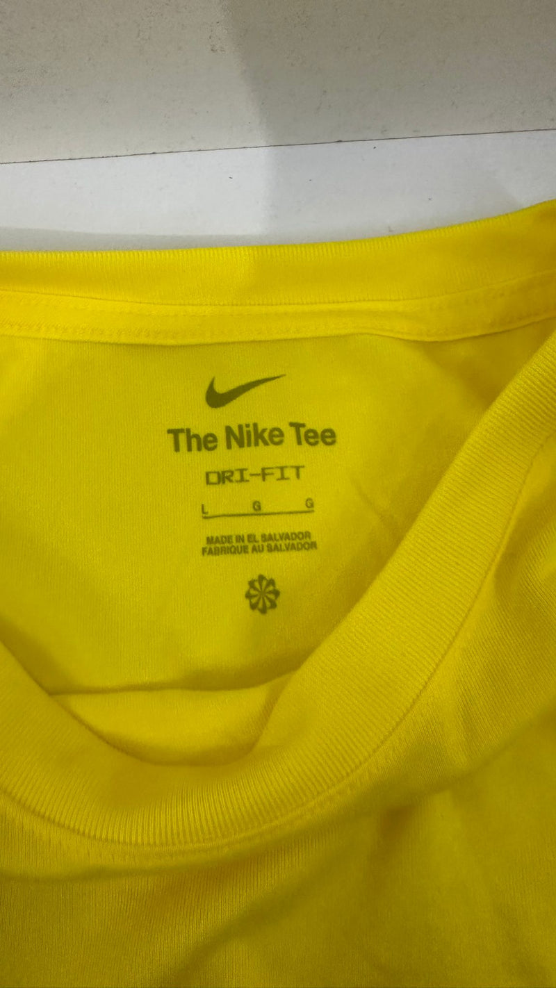 Nike Mens Classic Dry Fit Tee Loose Short Sleeve T-Shirt Size Large Vivid Yellow