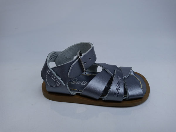 Salt Water Sandals by Hoy Original Sandal Pewter 9 Toddler Pair of Shoes