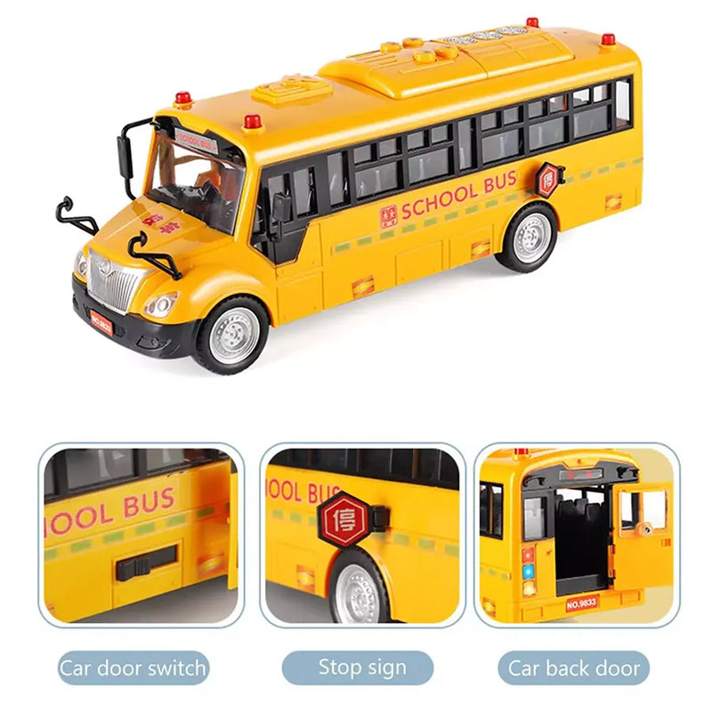 School Bus Toy With Music & Lighting System