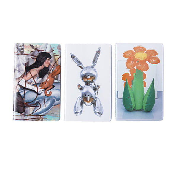 Koons Set of 3 Notepads 6 X 3.5 Inches Black