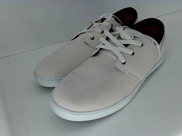 Emerica Mens the Figueroa Lace Up Dress Shoes Color White Size 12 Pair Of Shoes