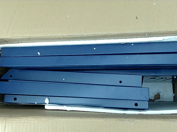 Eden & Co Metal Storage Cabinet Color Navy Blue Size 27.6''x13.75''x16.1''