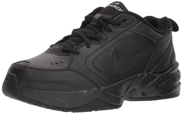 Nike Mens Air Monarch IV Lace Up Sneaker Color Black Black Size 6 Pair of Shoes