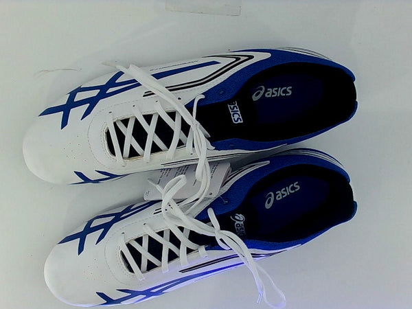 Back Track Mens Hypersprint 5 High Tops Lace Up Athletic Shoes Color White/black/blue Size 11