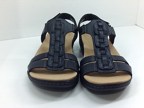 Clarks Womens 61455611 Open Toe Casual Flat Sandals