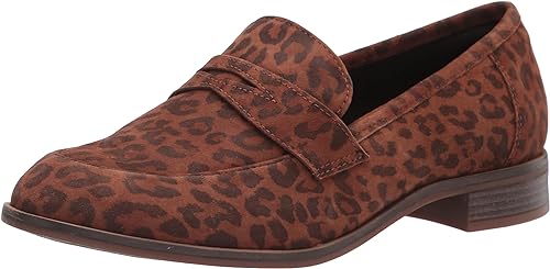 Clarks Women's Trish Rose Loafer Leopard Print Size 12 Pair Of Shoes