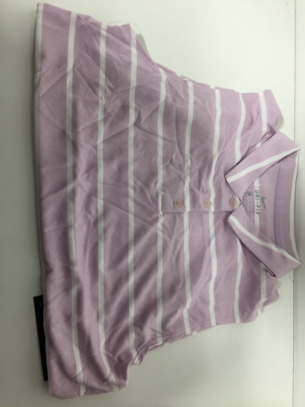 Nike Women Size Medium White/purple Golf T-Shirt