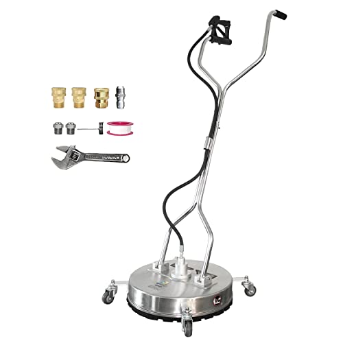 Edou 20 Dual Handle Cleaner Stainless Steel 4500 Psi Max Heavy Duty With Wheels