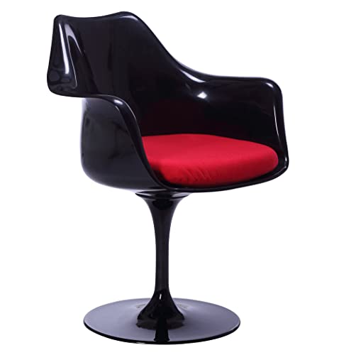 Gfurn Maisie Armchair Abs Black red Size 67x57x52 Cm