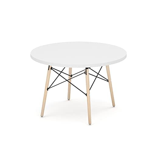 The Shop Circular Coffee Table MDF Top with Laminate Dining Room White