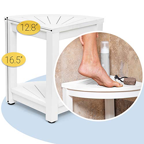 Corner Bench Shower Stool for Shaving Legs Small