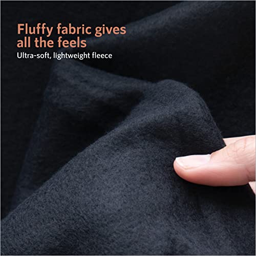 26 Pack of Ultra Soft Fleece Black Bulk Blankets for Wedding Favors Black