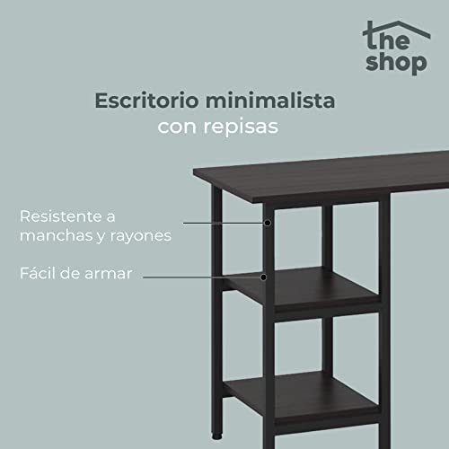 Minimalist Desktop Inhabits the Shop Modern Work Table Covered Laminate Cafe