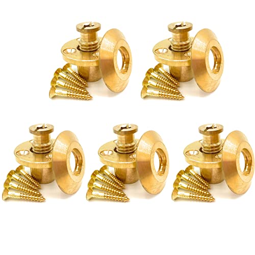 Wood Grip 5pack Brass Anchor Set for Pool Safety Covers Universal Replacement
