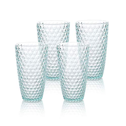 Unbreakable Drinking Glasses Tritan Plastic Tumblers Dishwasher Safe BPA  Free