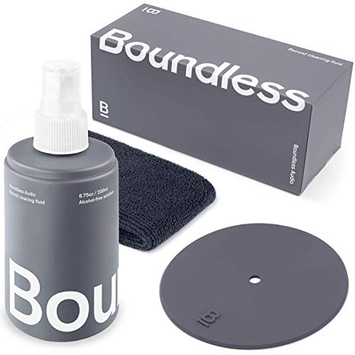 Boundless Audio Record Cleaning Solution 6.75 Oz Fluid Cloth Label Protector