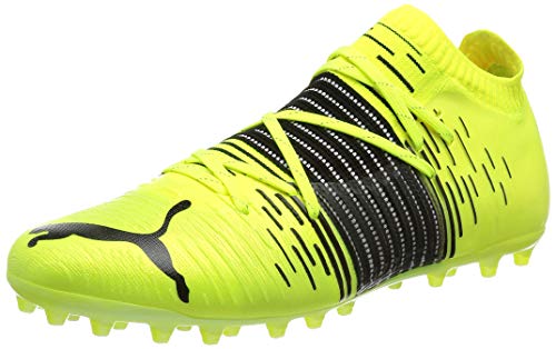 Puma Men Future Z 4.1 MG Football Shoe Yellow Alert Black White Pair of Shoes