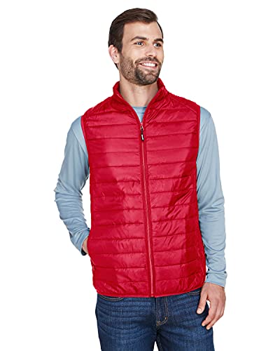Ash City Core 365 Men's Prevail Packable Puffer Vest Medium CLASSIC RED